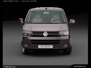 vw transporter t5 2010 kombi Model 3D