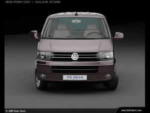 vw transporter t5 2010 kombi 3D Model