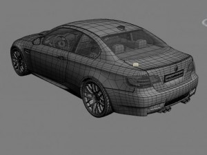 m3 e92 low poly 3D Model