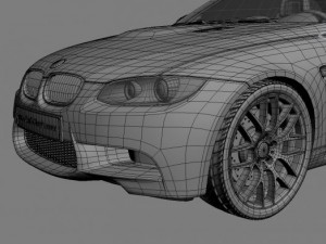 m3 e92 low poly 3D Model