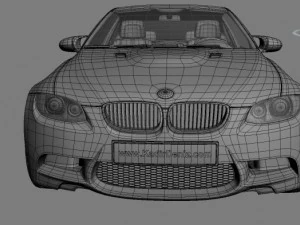 m3 e92 mid poly 3D Model