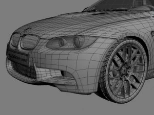 m3 e92 mid poly 3D Model