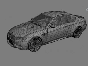 m3 e92 mid poly 3D Model