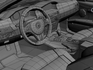 m3 e92 mid poly 3D Model