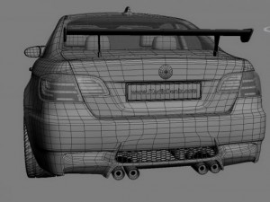 m3 gts high poly Model 3D