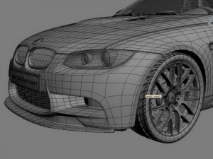m3 gts high poly Model 3D