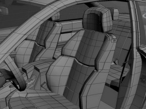 m3 gts high poly Model 3D