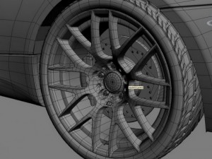 m3 gts high poly Model 3D