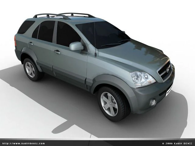 kia sorento 3D Model .c4d .max .obj .3ds .fbx .stl .blend 