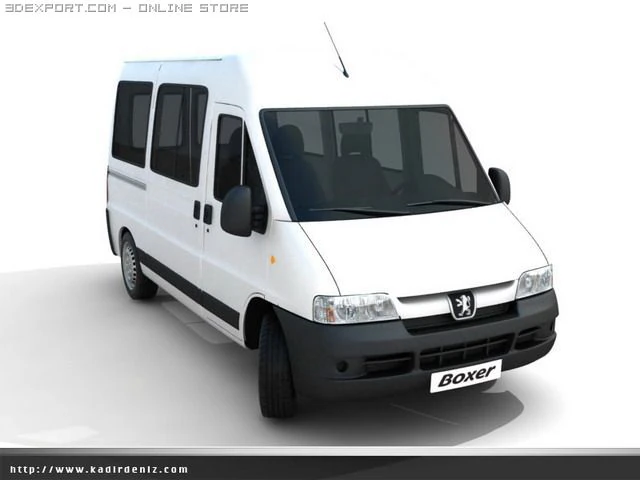 peugeot boxer pack 3 models 3D Model .c4d .max .obj .3ds .fbx .stl .blend 