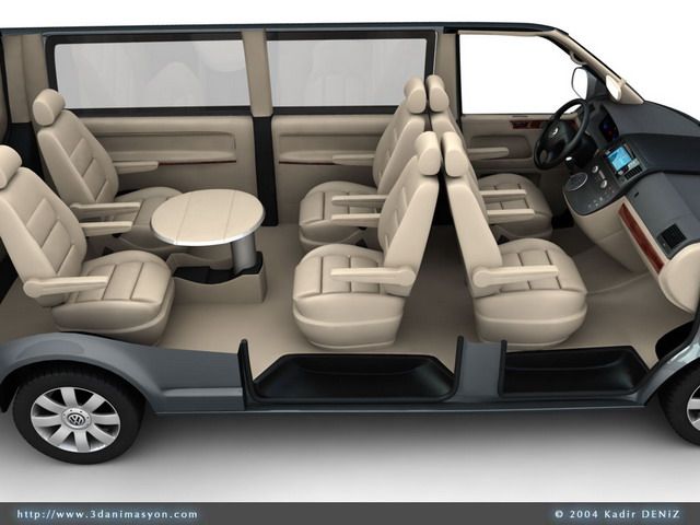 vw transporter kombi Modello 3D .c4d .max .obj .3ds .fbx .stl .blend