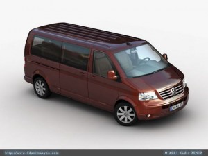 vw transporter kombi Modello 3D