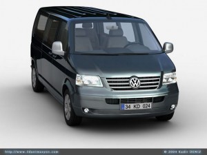 vw transporter kombi Modello 3D