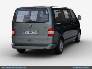 vw transporter kombi Modello 3D