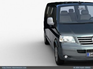 vw transporter kombi Modello 3D
