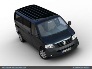 vw transporter kombi Modello 3D