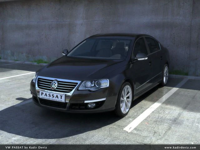 vw passat full scene 3D Model .c4d .max .obj .3ds .fbx .stl .blend 