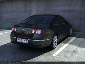 vw passat full scene 3D Model