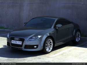 audi tt full scene 3D Model
