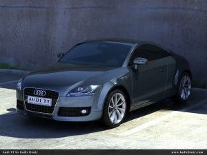 audi tt full scene 3D Model