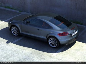 audi tt full scene 3D Model