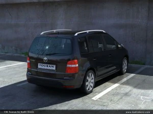 vw touran full scene 3D Model