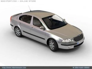 skoda octavia 2005 Modelo 3D