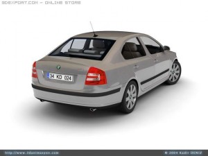 skoda octavia 2005 Modelo 3D