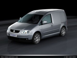 vw caddy 2007 van 3D 모델