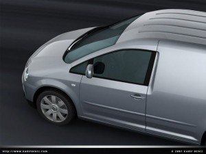 vw caddy 2007 van Modelo 3D