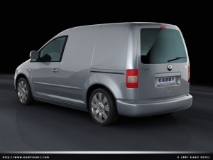 vw caddy 2007 van Modelo 3D