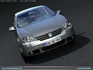 vw golf v Model 3D