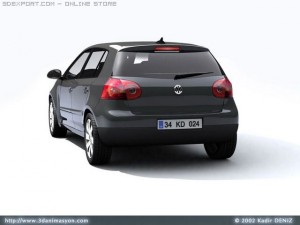 vw golf v 3Dモデル