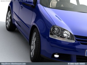 vw golf v 3Dモデル