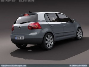vw golf v 3Dモデル