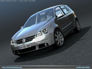 vw golf v 3Dモデル