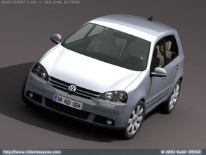 vw golf v 3Dモデル