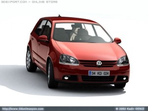 vw golf v 3Dモデル