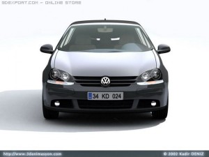 vw golf v 3Dモデル