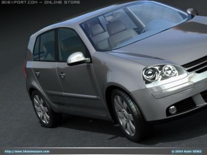 vw golf v 3Dモデル