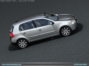 vw golf v 3Dモデル