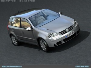 vw golf v 3Dモデル