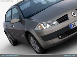 megane ii sedan 3D Model
