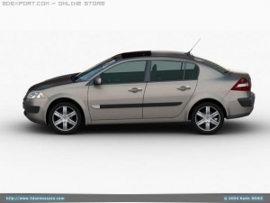megane ii sedan 3D Model