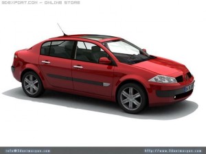 megane ii sedan 3D Model