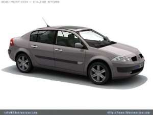 megane ii sedan 3D Model