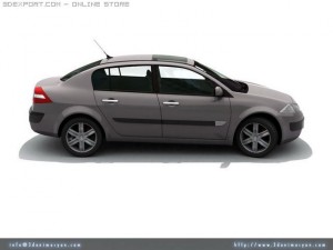 megane ii sedan 3D Model