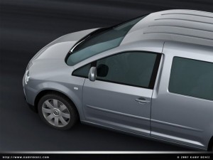 vw caddy 2007 kombi 3D 모델