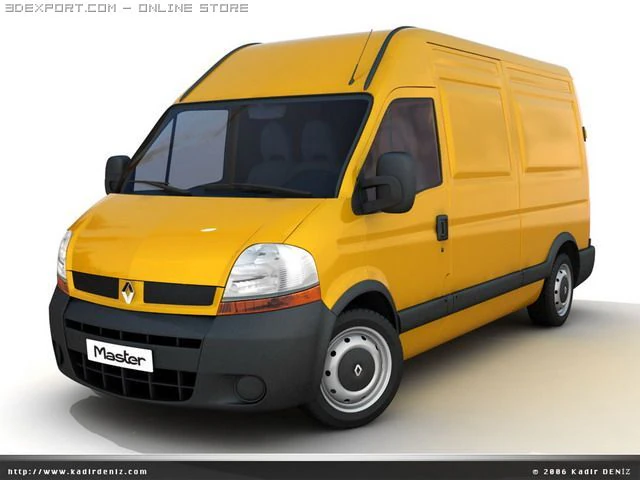 renault master 3D Model .c4d .max .obj .3ds .fbx .stl .blend 