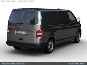 vw transporter van 3D 모델